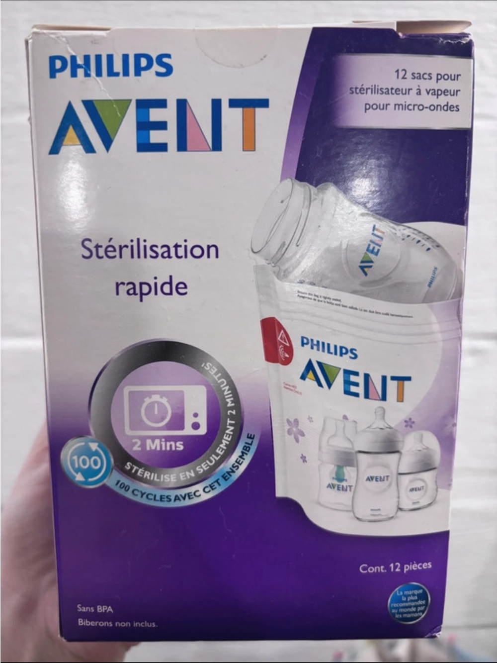 Philips Avent Microwave Sterilizer Bags - Purple/White